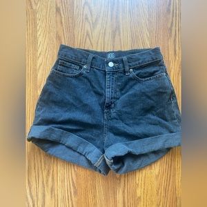 Bdg urban outfitters mom jean black shorts